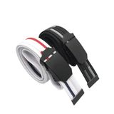 2 Adet Erkek Kemer Siyah ve Beyaz Tactical Palaska Tarzı 4 cm (120 cm)