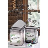 2 Adet Etiketli Detarjan Kutusu 2000 ml