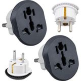 2 ADET Evrensel Uluslararası Priz Fiş Adaptör Çevirici 16A 250V Seyahat fişi Dönüştürücü Adaptörü, 200'den fazla ülkede ABD/Avustralya/UK, CE sertifikalı