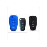 2 Adet Fiesta Kuga Focus C-Max Silikon Anahtar Koruma Kılıfı (Sustalı) Siyah Ve Mavi Renk