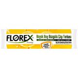 2 Adet Florex Çöp Torbası Büyük Boy 65 Cm X 70 Cm Sarı Limon Kokulu Büzgülü 10'Lu Paket