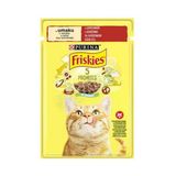 2 ADET Friskies Sığır Etli Yaş Kedi Maması 85 Gr