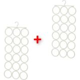 2 Adet Gardırop Içi Çok Amaçlı Askı 72X32 cm Ikea 2'li Set Şal Atkı Aksesuar Askısı Beyaz Askılık
