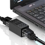 2 Adet Gigabit Destekli RJ45 Kablo Birleştirici Uzatıcı Cat5-Cat6-Cat7-Cat8-Uyumlu/lan Kablosu Birleştirici Ara Aparatı