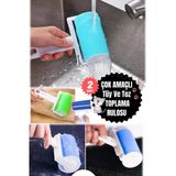 2 Adet Giysi Tüy Kıl Sökücü Kedi Saç Pet Saç Çıkarıcı Yıkanabilir Giysiler Yapışkan Rulo Kanepe Toz