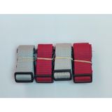 2 Adet Gri 2 Adet Bordo Valiz Kemeri 4 Cm Toplam 4 Adet Çok Renkli