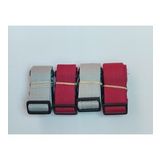 2 Adet Gri 2 Adet Bordo Valiz Kemeri 4 Cm Toplam 4 Adet