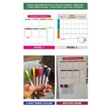 2 Adet Haftalık Menü Planlayıcı Magnet Mıknatıslı Yazı Tahtası Buzdolabı Magneti Bebek Ek Gıda