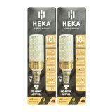 (2 Adet) Heka 10W (70W) Sarı-Günışığı-Beyaz E14 Duylu Üç Renkli Led Mısır Ampul