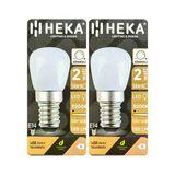 (2 Adet) Heka 2W (14W) 3000K (Sarı Işık) E14 Duylu (İnce Duy) Dim Edilebilir Soft Led Mini Ampul