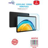 2 ADET Huawei Matepad SE 10.4" Tablet İçin Tam Uyumlu Ekran Koruyucu Cam Nano HD Esnek Kırılmaz