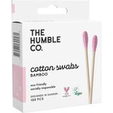 2 Adet Humble Kulak Çubuğu Bambu Pembe 100'LÜ