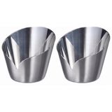 2 adet Ikea PRAKTAND tealight mumluk, paslanmaz çelik, 7 cm