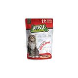 2 ADET Jungle Pouch Dana Eti Yetişkin Kedi Maması 100 Gr