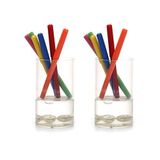 2 Adet Kalemlik Su Içinde Incili Model Ofis Gereci 7X7X13CM 300ML