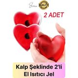 2 Adet Kalp Şeklinde El Sobası Isıtıcı Sihirli Jel Sıcak Isınmatik Sevgililer Günü Hediyelik Kış Cep