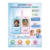 2 Adet Kameralı Çocuk Telsizi Videolu Görüşme Uzun Menzilli Şarjlı Hd Renkli Lcd Ekran Walkie Talkie