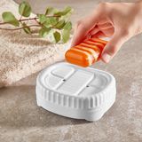 2 Adet Katı Sabunluk Sabun Kurutucu Qlux Setüstü Sabunluk L-00853 - Beyaz