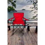 2 Adet Katlanır Kamp Sandalyesi Kırmızı Kamp Bahç Sandalyesi Portatif Tasarım Li Sandalye 2 L - 6456 Ecorce Tube Marron - Polyester