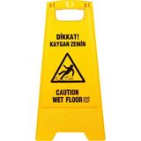 2 Adet Kaygan Zemin Pvc Uyarı Levhası 63 Cm X 30 Cm