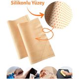 2 Adet Kaymayan Gözlük, Mücevher ve Ekran Silme Bezi, Silikon Yüzeyli Mikrofiber Bez