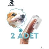 2 Adet Kedi Köpek Parmak Diş Fırçası Silikon Ağız Bakım Medikal Bpa Free