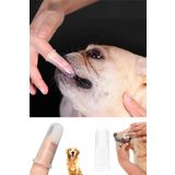 2 Adet Kediler Ve Köpekler Için 2'li Parmak Diş Fırçası