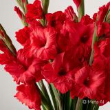 2 Adet Kırmızı Glayör Swan Gladiolus Çiçeği Soğanı 26632100262