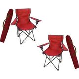 2 Adet Kırmızı Katlanır Kamp Sandalyesi Plaj Piknik Taşıma Çantalı Sandalye - 6456 Ecorce Tube Marron - Polyester