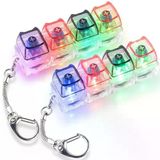 2 Adet Klavye Fidget Oyuncak, Led Işıkları İle Fidget Anahtarlık Klavye | Kedi Şekli Klavye Dekompresyon Düğmesi Parmak Tıkırtı Oyuncaklar, Düğme Stres Giderici Fidget Rahatlama Stres