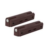 2 ADET Koyu Kahverengi 75 mm Menteşe - 75 mm PVC kapı-pencere mobilya menteşesi - Koyu kahve menteşe