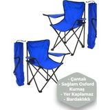 2 Adet Ks Kampseti Çantalı Katlanır Kamp Sandalyesi Rejisör Katlanabilir Piknik Plaj Sandalyesi - 6456 Ecorce Tube Marron - Polyester