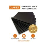 2 Adet Kum Zımpara Su Zımparası 2000 Kum Ince Far Parlatma Zımpara Kağıdı Taşlama Sulu Zımpara