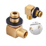 2 ADET Kurulum Kiti Ticari Musluk, iVIGA Duvara Montaj Bataryaları Kurulum kiti Değiştirme 1/2" NPT, Arka Sıçrama Montaj Seti Paslanmaz Çelik Ticari Hazırlık ve Yardımcı Lavabo için Konnektör Adaptörü