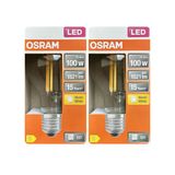 (2 Adet) Ledvance 11W Sarı Işık (2700K) E27 Duylu (Kalın Duy) Filament Led Ampul