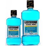 2 Adet Listerine Ağız Bakım Suyu Cool Mint Set 500 Ml & 250 Ml