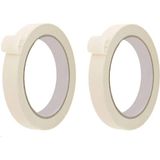 2 Adet Maskeleme Bandı Boya Bandı 18mm X 25m Kağıt Bant