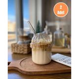 2 Adet Mika Bardak 430 ml (2 Adet Cam Pipet Hediyeli)| Kahve, Limonata, Meşrubat Sunum Bardağı - Şeffaf