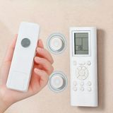 2 Adet Mıknatıslı Uzaktan Kumanda Tutucu Eşya Telefon Tutucu Organizer Kumanda Standı Duvar Askısı - Beyaz - 2.4 Cm