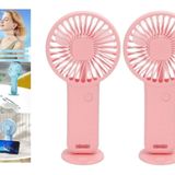 2 Adet Mini Fan,telefon Tutucu,portatif El Vantilatörü Pembe 9,3X19CM