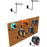 2 Adet Motosiklet Kask Standı Duvara Monteli 2 Li Set