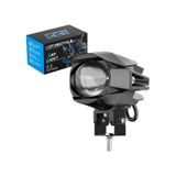 2 Adet Motosiklet LED Lazer Sis Farı Delici Modifiye Beyaz Sarı Çift Renk 12-80 Volt