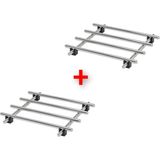 2 Adet Nihale 18X18 cm Ikea 2'li Set Tencere Tava Altlığı Metal Altlık Paslanmaz Çelik