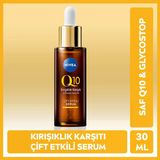 2 Adet Nivea Q10 Kırışıklık Karşıtı Çift Etkili Cilt Serum 30 Ml
