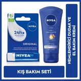 2 Adet Nivea Yoğun Nemlendirici El Kremi 75 ml + Dudak Kremi 4,8 gr (Kış Bakım Seti)