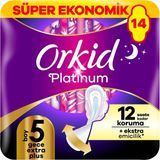 2 Adet Orkid Platinum Dörtlü Paket Gece Ekstra Plus 14 Adet