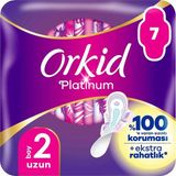 2 Adet Orkid Platinum Hijyenik Ped Uzun Tekli Paket 7'li