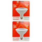 (2 Adet) Osaka 14W (100W) Sarı Işık (3000K) E27 Duylu (Kalın Duy) Led Par30 Ampul