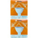 (2 Adet) Osaka 5W (40W) Beyaz Işık (6500K) G4 Duylu (İğne Bacak) Led Çanak Ampul