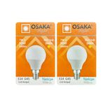 (2 Adet) Osaka 7W (50W) Sarı Işık E14 Duylu (İnce Duy) Led Mini Ampul